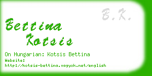 bettina kotsis business card